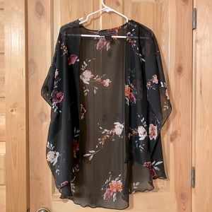 Black & Floral Duster